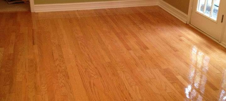 hardwood floor refinishing after completion